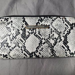 Steve Madden Snakeskin Zip Wallet